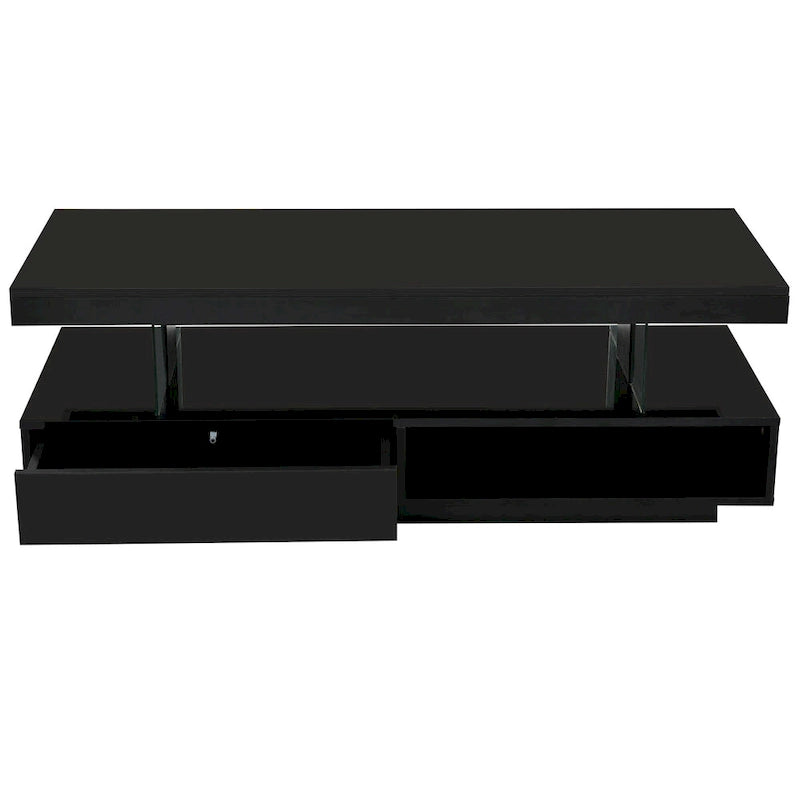 Table basse lumineuse avec rangement
