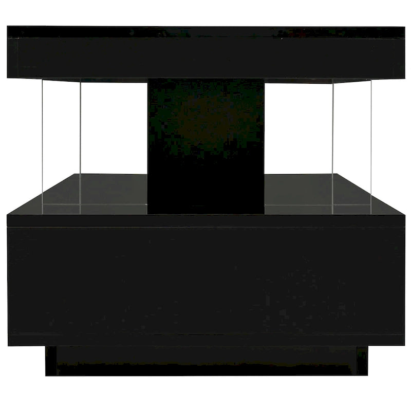 Table basse lumineuse avec rangement