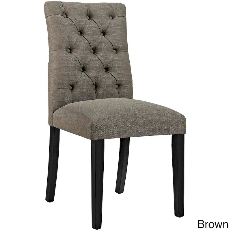 Chaise de salle à manger en tissu capitonné
