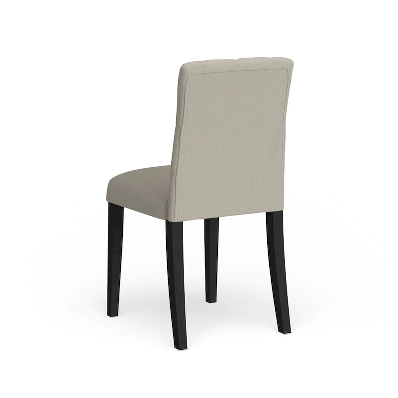Chaise de salle à manger en tissu capitonné