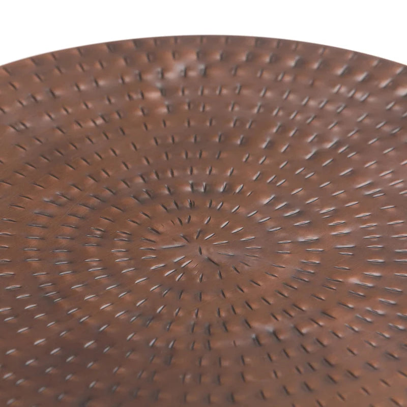 Table d'appoint industrielle en métal de 19 pouces de large, entièrement assemblée