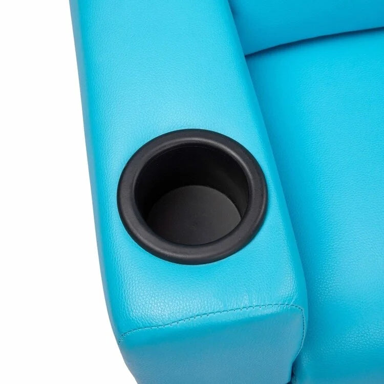 Fauteuil inclinable pour enfants Pushback avec repose-pieds et porte-gobelets - Confort ultime pour les tout-petits