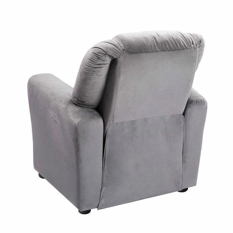 Fauteuil inclinable pour enfants Pushback avec repose-pieds et porte-gobelets - Confort ultime pour les tout-petits
