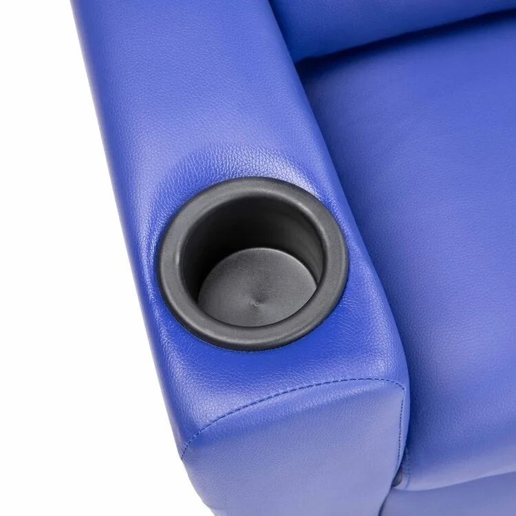 Fauteuil inclinable pour enfants Pushback avec repose-pieds et porte-gobelets - Confort ultime pour les tout-petits
