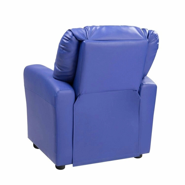Fauteuil inclinable pour enfants Pushback avec repose-pieds et porte-gobelets - Confort ultime pour les tout-petits