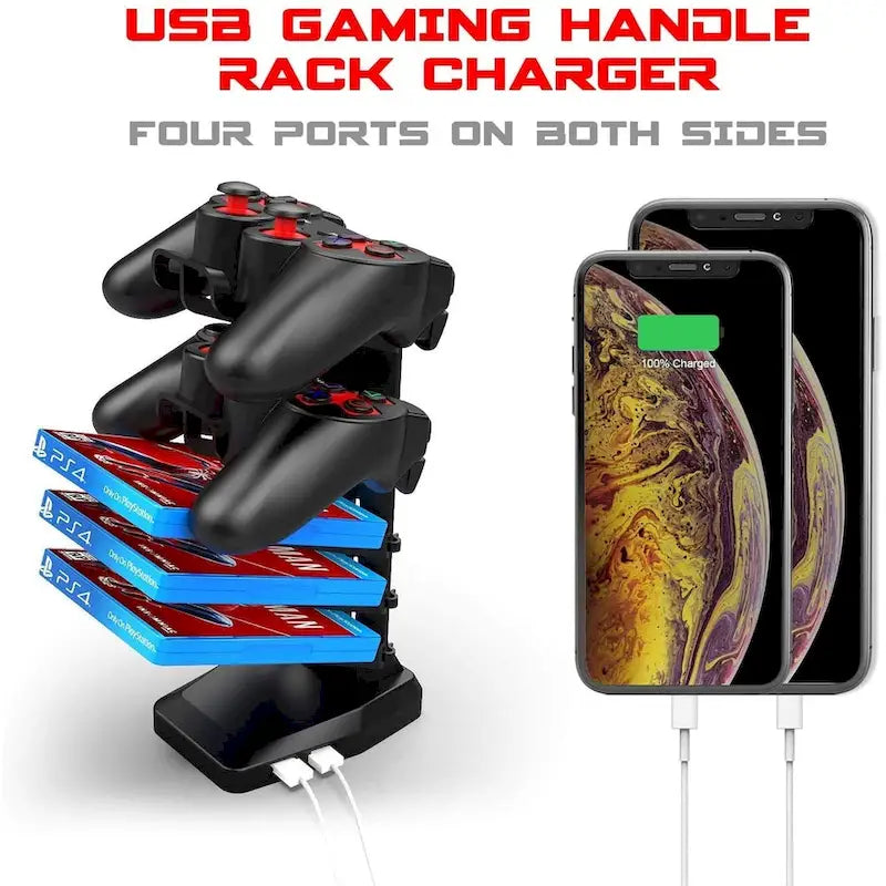 Bureau de jeu ergonomique en T pour PC avec tapis de souris intégral, support de manette, porte-gobelet et crochet pour casque