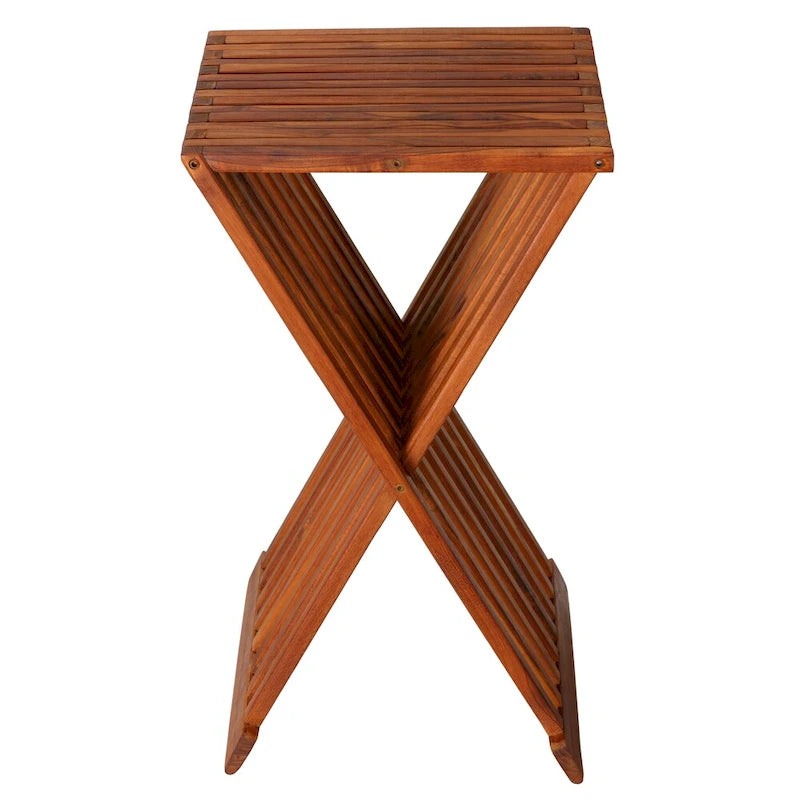 Table d'appoint pliante en teck