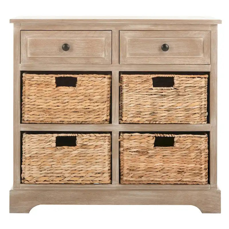 Meuble de rangement rouge à 6 tiroirs (entièrement assemblé) - 30L x 13P x 26H