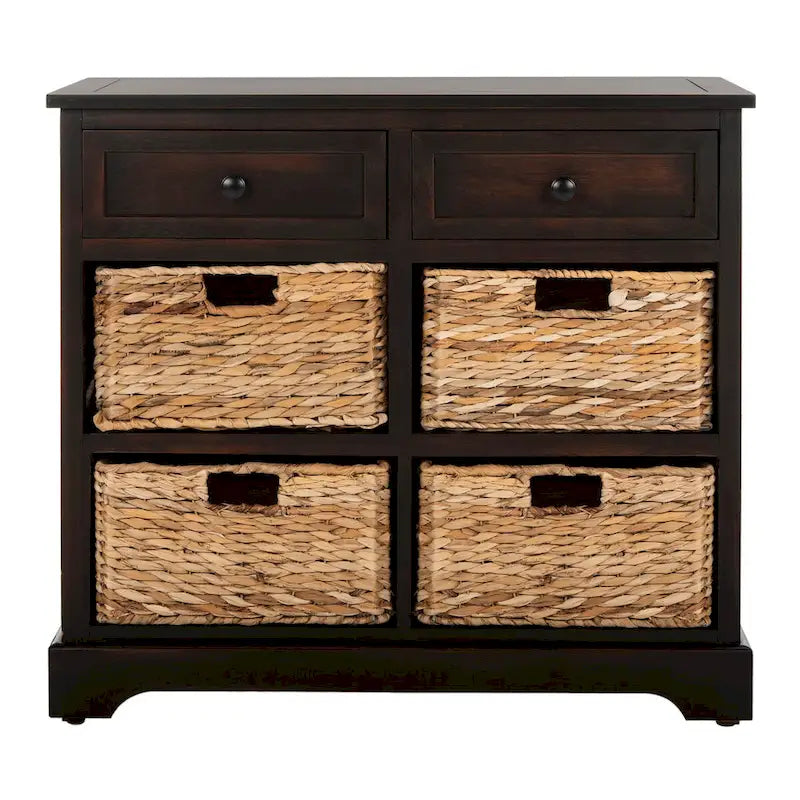 Meuble de rangement rouge à 6 tiroirs (entièrement assemblé) - 30L x 13P x 26H
