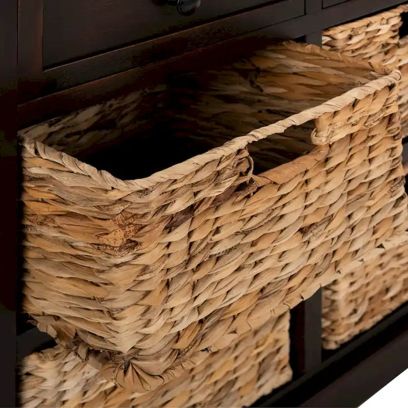 Meuble de rangement rouge à 6 tiroirs (entièrement assemblé) - 30L x 13P x 26H