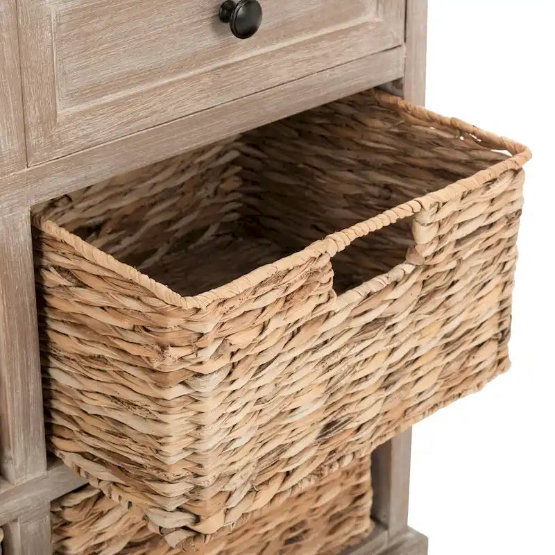 Meuble de rangement rouge à 6 tiroirs (entièrement assemblé) - 30L x 13P x 26H