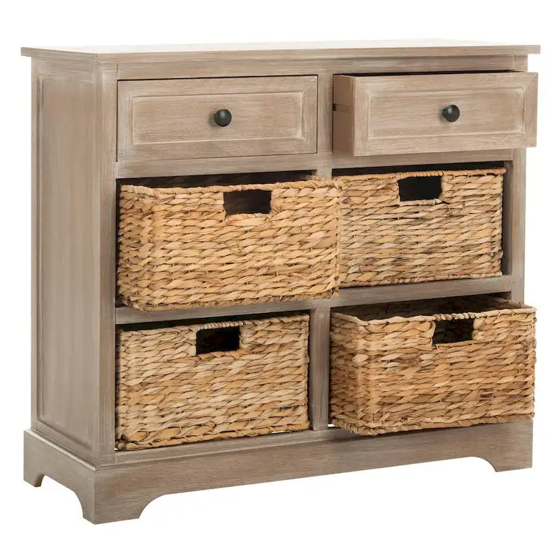 Meuble de rangement rouge à 6 tiroirs (entièrement assemblé) - 30L x 13P x 26H
