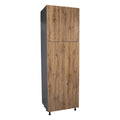 Armoire de rangement 24 x 84 à quatre portes, grise - 24 x 84 x 23 3/8