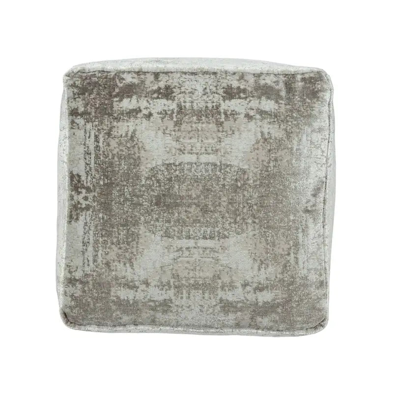 Repose-pieds pouf abstrait gris 18