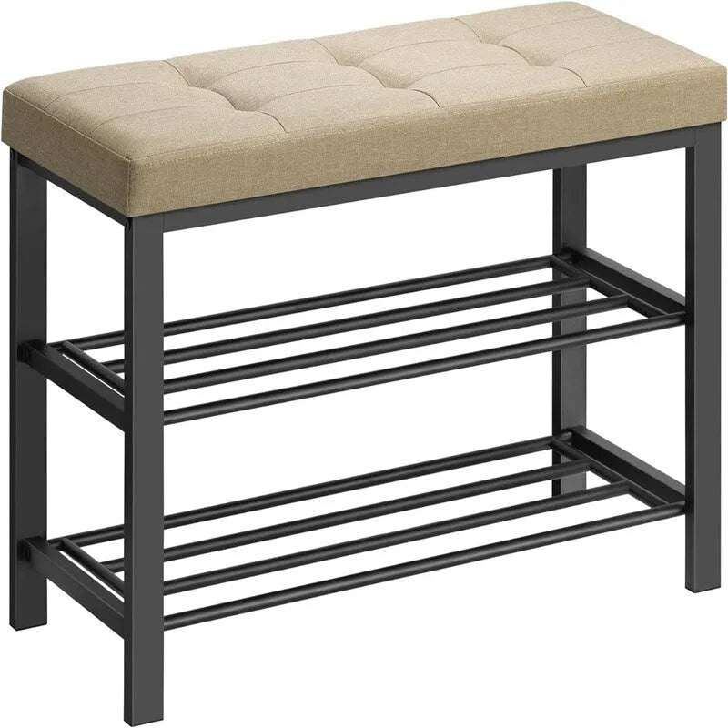 Entryway Bench with Cushion - 12.2D x 31.9W x 19.3H
