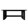 Table basse noire de style Mid-Century Modern