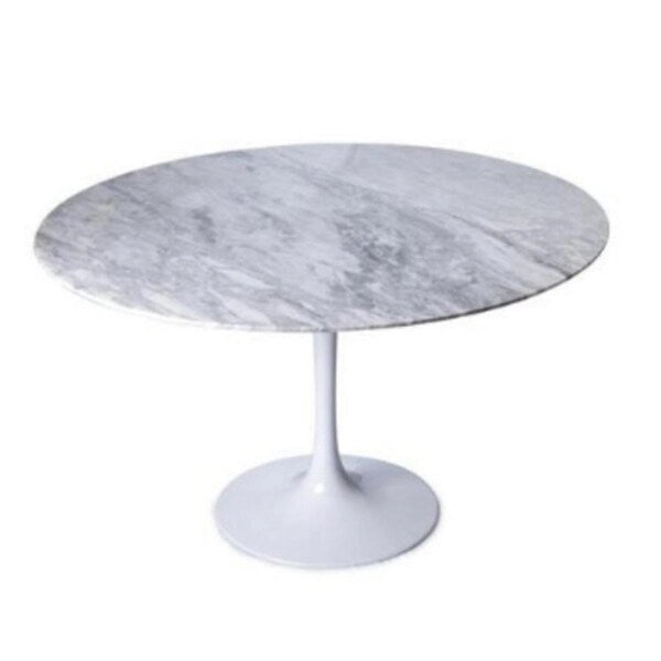 Table Tulip ronde, plateau en marbre