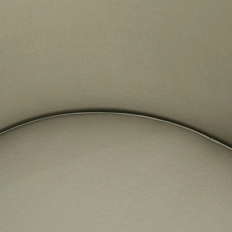 Chaise de salle à manger en similicuir rembourrée avec pieds en acier thermolaqué