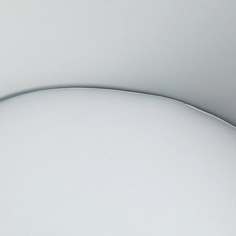 Chaise de salle à manger en similicuir rembourrée avec pieds en acier thermolaqué