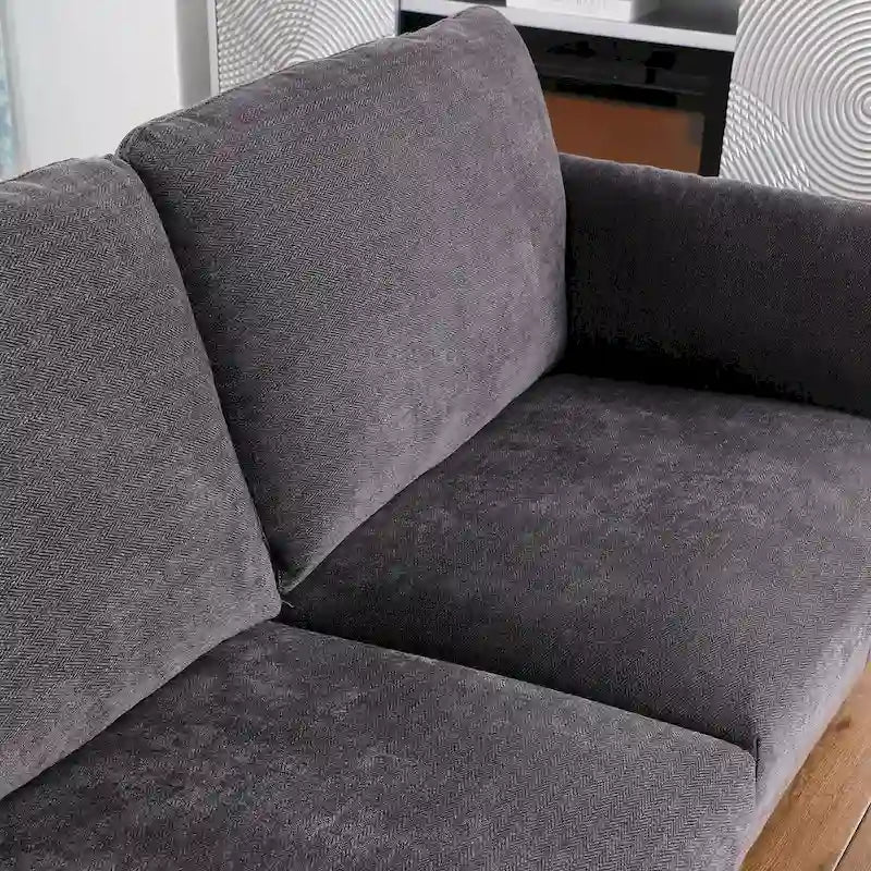 Canapé causeuse moderne en chenille