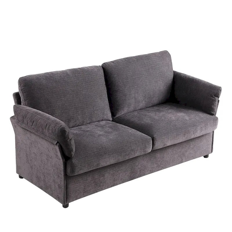 Canapé causeuse moderne en chenille
