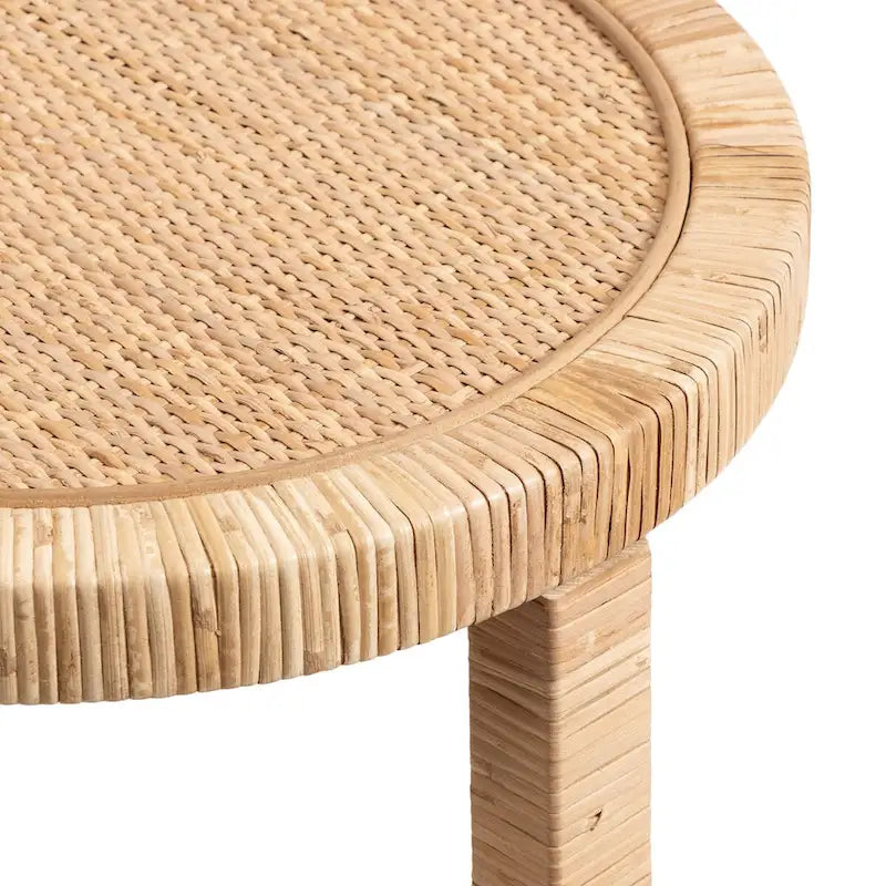 Table d'appoint en rotin - 16x16x24