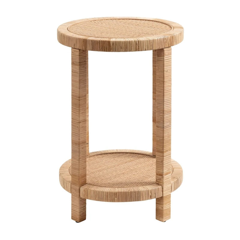 Table d'appoint en rotin - 16x16x24