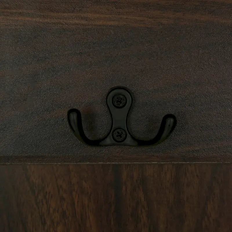 Porte-manteau classique avec 3 crochets, banc de rangement pour entrée, couloir